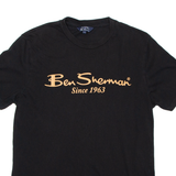 BEN SHERMAN Womens T-Shirt Black S