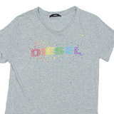 DIESEL Womens T-Shirt Grey M
