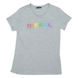 DIESEL Womens T-Shirt Grey M