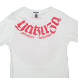 YAKUZA X IRON SKIN Womens T-Shirt White L