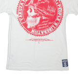 YAKUZA X IRON SKIN Womens T-Shirt White L