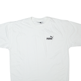 PUMA Mens T-Shirt White Roll Neck L