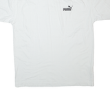 PUMA Mens T-Shirt White Roll Neck L