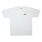 PUMA Mens T-Shirt White Roll Neck L
