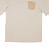 REEBOK Mens T-Shirt Beige S
