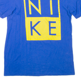 NIKE Athletic Cut Mens T-Shirt Blue M