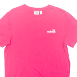 ADIDAS Womens T-Shirt Pink UK 8