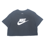 NIKE CROPPED Womens T-Shirt Black M