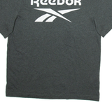 REEBOK Mens T-Shirt Grey S