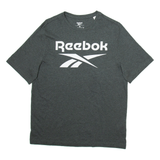 REEBOK Mens T-Shirt Grey S