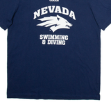 ADIDAS Nevada Swimming & Diving Mens T-Shirt Blue USA M