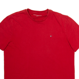 TOMMY HILFIGER Mens T-Shirt Red L