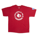 ADIDAS Louisville Cardinals Mens T-Shirt Red USA L