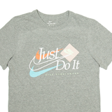 NIKE Womens T-Shirt Grey S