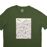 PUMA Mens T-Shirt Green M