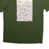 PUMA Mens T-Shirt Green M
