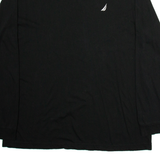 NAUTICA Mens T-Shirt Black Long Sleeve XL