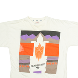 SOFTWEAR Single Stitch 90s Mens T-Shirt White M