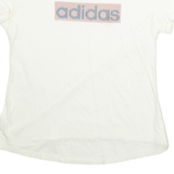 ADIDAS Womens T-Shirt White L