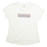 ADIDAS Womens T-Shirt White L