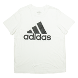 ADIDAS Mens T-Shirt White L