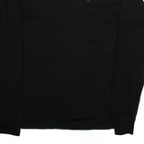CHAMPION Mens T-Shirt Black Long Sleeve S