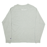 CHAMPION Great Wolf Lodge Mens T-Shirt Grey Long Sleeve L
