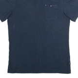 BARBOUR Mens Polo Shirt Blue M