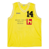 GEMS Munchenstein Basketball Club Mens Jersey Yellow Sleeveless XL