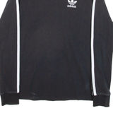 ADIDAS Womens T-Shirt Black Long Sleeve UK 6