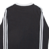 ADIDAS Womens T-Shirt Black Long Sleeve UK 6