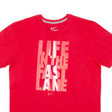 NIKE Mens T-Shirt Red L