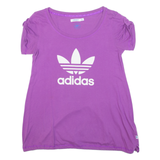 ADIDAS Womens T-Shirt Purple S