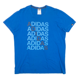 ADIDAS Mens T-Shirt Blue M