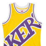 MITCHELL & NESS Los Angeles Lakers Mens Jersey Yellow Sleeveless USA XS