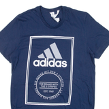 ADIDAS Mens T-Shirt Blue S