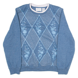 ALFRED DUNNER Womens Sweatshirt Blue M