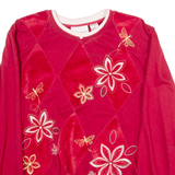 ALFRED DUNNER Womens Sweatshirt Red L