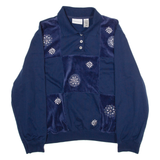 ALFRED DUNNER Womens Sweatshirt Blue High Neck XL