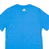 ADIDAS Mens T-Shirt Blue Crew Neck S