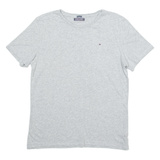 TOMMY HILFIGER Mens T-Shirt Grey Crew Neck S
