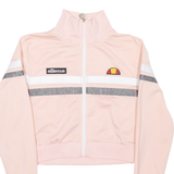 ELLESSE Cropped Womens Bomber Jacket Pink UK 6