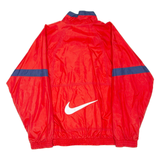 NIKE Mens Track Jacket Red Nylon M