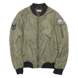 REIKO Womens Bomber Jacket Green S