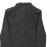 MASSIMO DUTTI Womens Blazer Coat Black Linen L