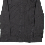 MASSIMO DUTTI Womens Blazer Coat Black Linen L