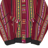 Mens Jacket Red Striped S