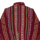 Mens Jacket Red Striped S