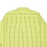 MEXX EMANUELLE Womens Shirt Green Fair Isle Long Sleeve L