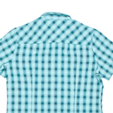 JACK WOLFSKIN Womens Shirt Blue Check UK 16